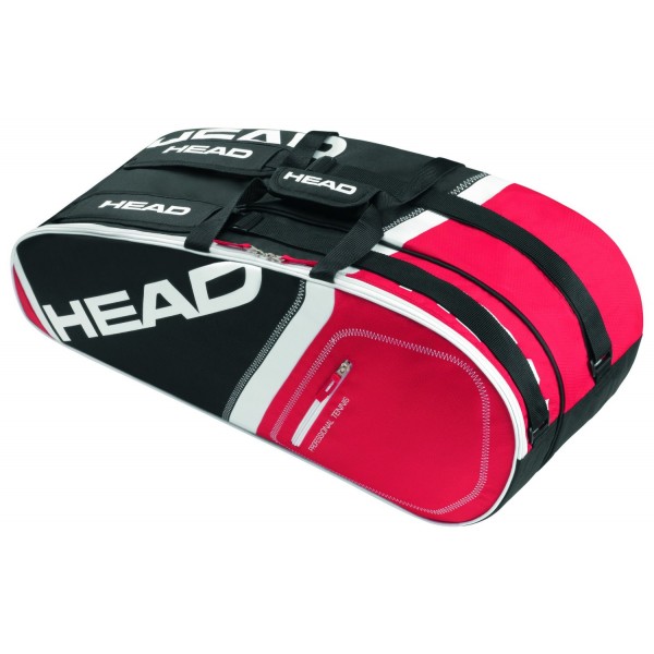 Head Core 6R Combi Black / Red Tennis Kit Bag